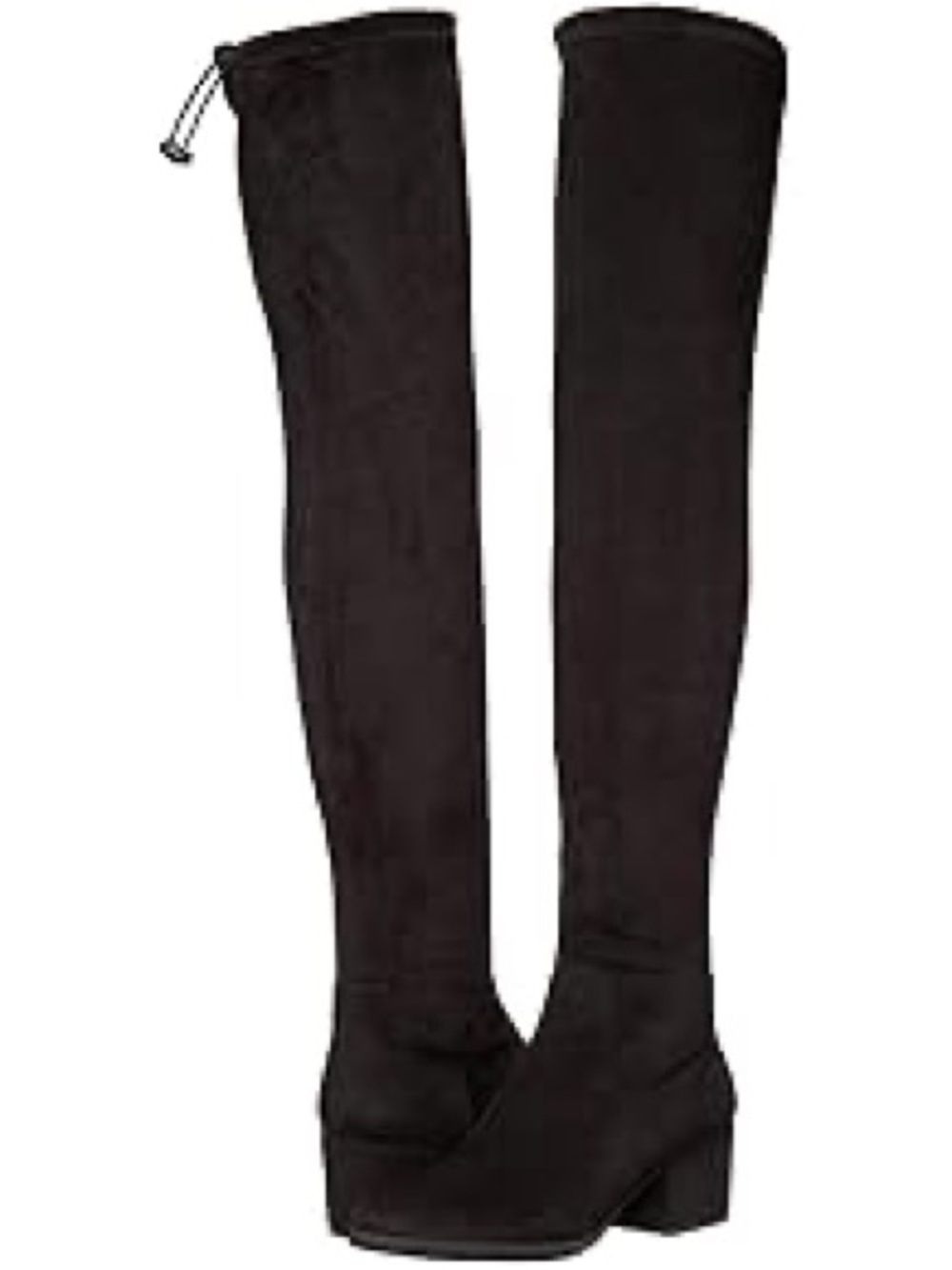 Vaneli Over-the-Knee Black Suede Boots